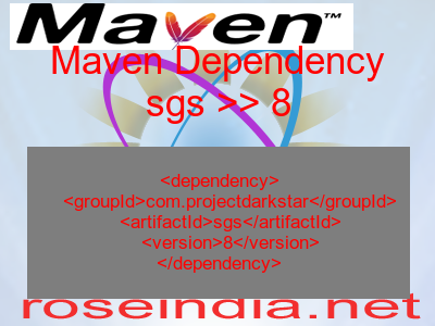 Maven dependency of sgs version 8