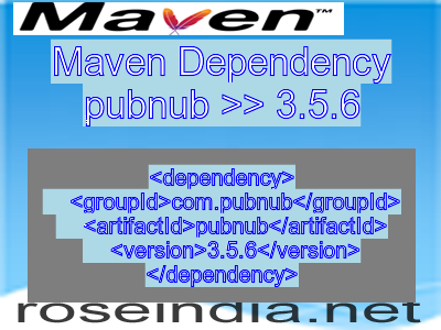 Maven dependency of pubnub version 3.5.6