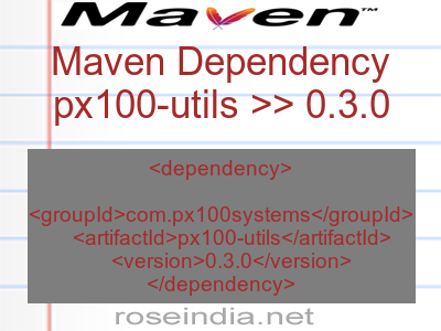 Maven dependency of px100-utils version 0.3.0