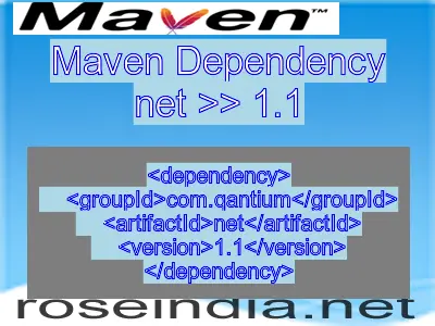 Maven dependency of net version 1.1