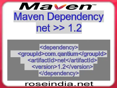 Maven dependency of net version 1.2