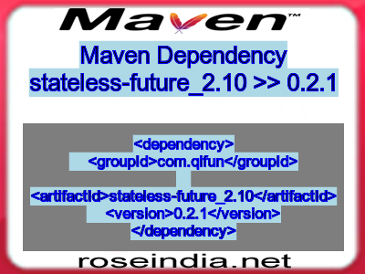 Maven dependency of stateless-future_2.10 version 0.2.1