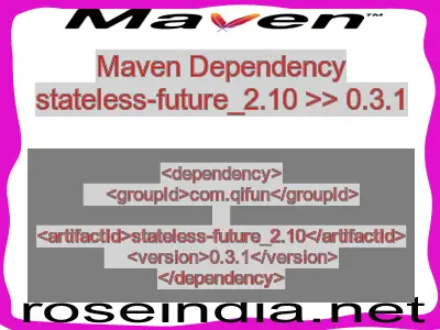 Maven dependency of stateless-future_2.10 version 0.3.1