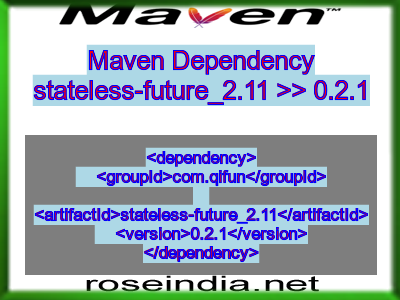 Maven dependency of stateless-future_2.11 version 0.2.1