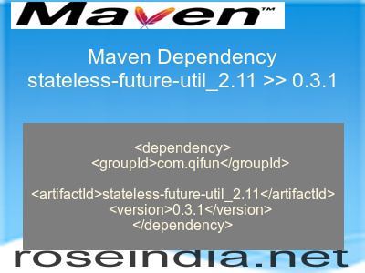 Maven dependency of stateless-future-util_2.11 version 0.3.1