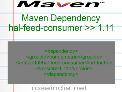 Maven dependency of hal-feed-consumer version 1.11
