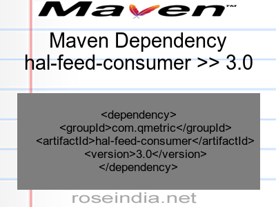 Maven dependency of hal-feed-consumer version 3.0