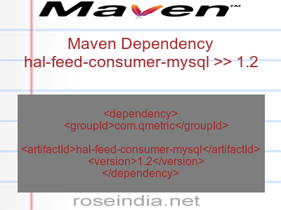 Maven dependency of hal-feed-consumer-mysql version 1.2