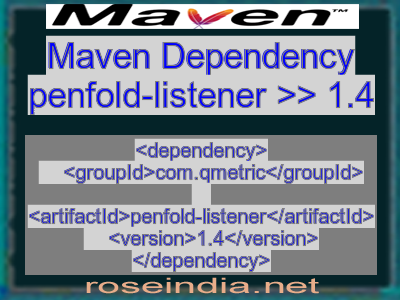 Maven dependency of penfold-listener version 1.4