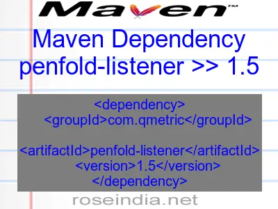 Maven dependency of penfold-listener version 1.5