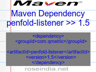 Maven dependency of penfold-listener version 1.5