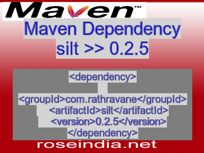 Maven dependency of silt version 0.2.5