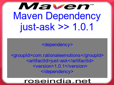 Maven dependency of just-ask version 1.0.1