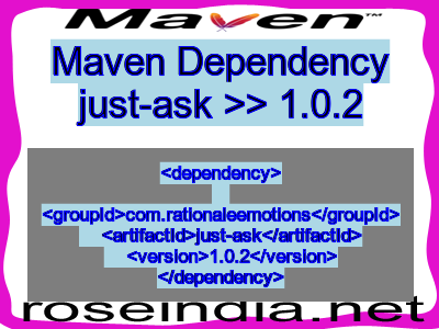 Maven dependency of just-ask version 1.0.2