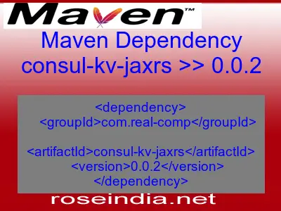 Maven dependency of consul-kv-jaxrs version 0.0.2
