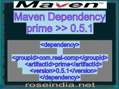 Maven dependency of prime version 0.5.1