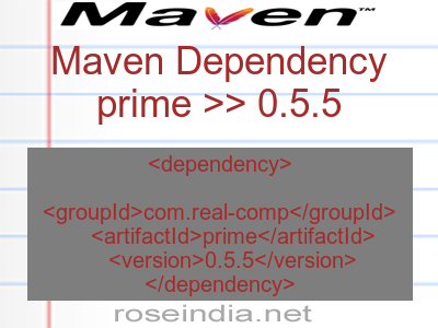 Maven dependency of prime version 0.5.5