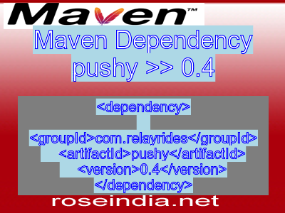 Maven dependency of pushy version 0.4