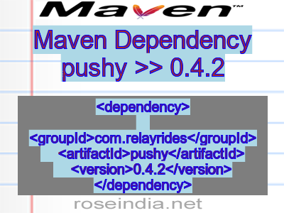 Maven dependency of pushy version 0.4.2