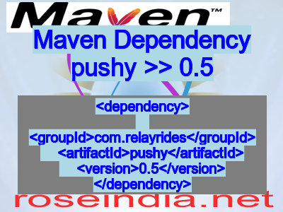 Maven dependency of pushy version 0.5