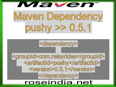 Maven dependency of pushy version 0.5.1