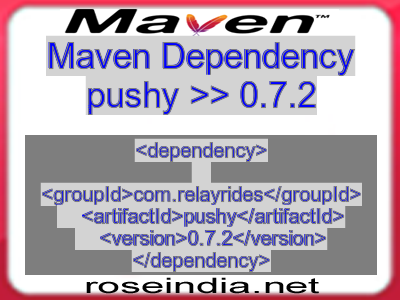 Maven dependency of pushy version 0.7.2