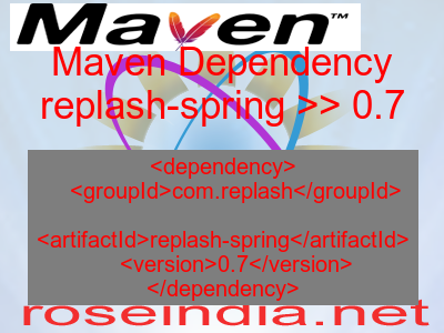 Maven dependency of replash-spring version 0.7