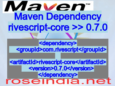Maven dependency of rivescript-core version 0.7.0