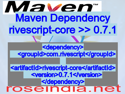 Maven dependency of rivescript-core version 0.7.1