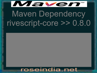 Maven dependency of rivescript-core version 0.8.0