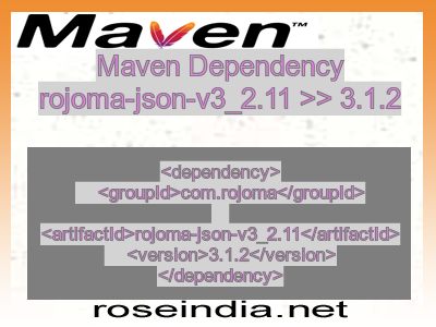 Maven dependency of rojoma-json-v3_2.11 version 3.1.2
