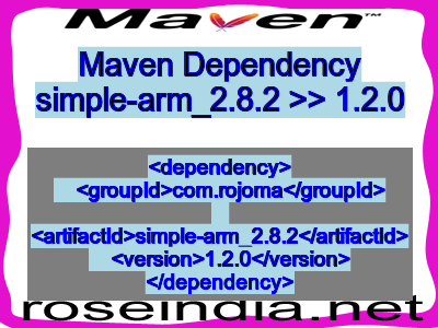 Maven dependency of simple-arm_2.8.2 version 1.2.0