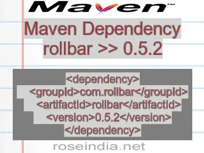 Maven dependency of rollbar version 0.5.2