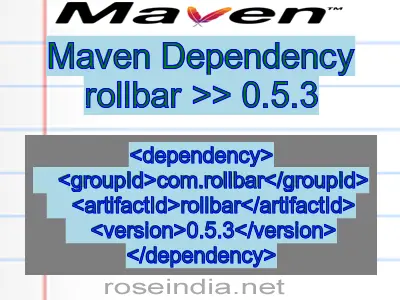 Maven dependency of rollbar version 0.5.3