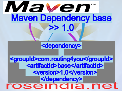 Maven dependency of base version 1.0