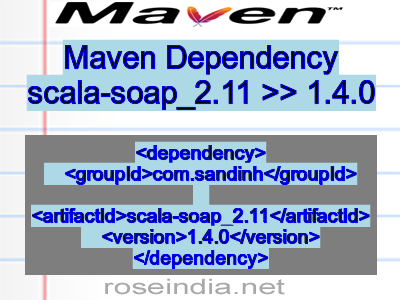 Maven dependency of scala-soap_2.11 version 1.4.0