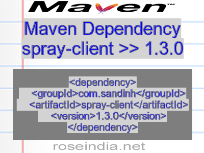 Maven dependency of spray-client version 1.3.0