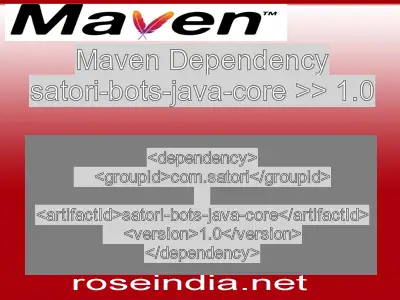 Maven dependency of satori-bots-java-core version 1.0