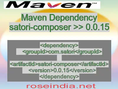 Maven dependency of satori-composer version 0.0.15