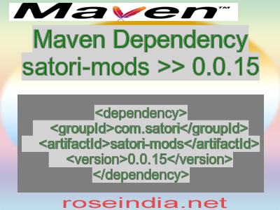 Maven dependency of satori-mods version 0.0.15