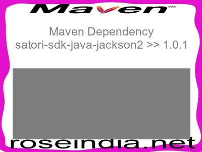 Maven dependency of satori-sdk-java-jackson2 version 1.0.1