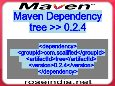 Maven dependency of tree version 0.2.4