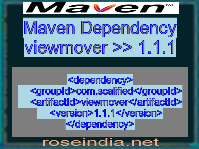 Maven dependency of viewmover version 1.1.1