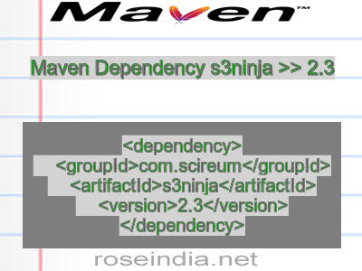 Maven dependency of s3ninja version 2.3