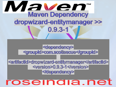 Maven dependency of dropwizard-entitymanager version 0.9.3-1