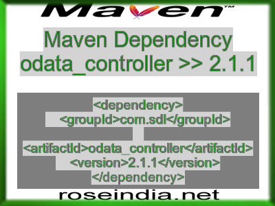 Maven dependency of odata_controller version 2.1.1