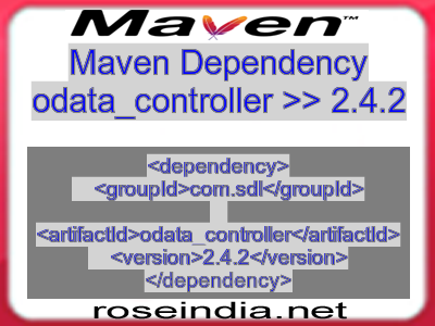 Maven dependency of odata_controller version 2.4.2