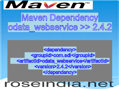 Maven dependency of odata_webservice version 2.4.2