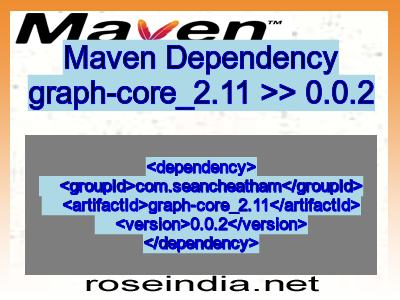 Maven dependency of graph-core_2.11 version 0.0.2