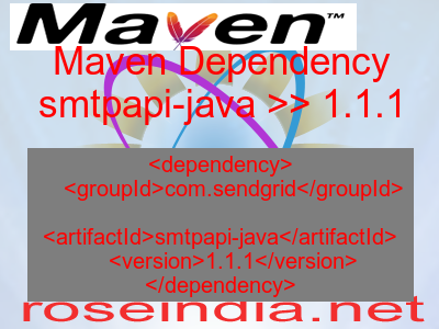 Maven dependency of smtpapi-java version 1.1.1
